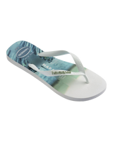 Top Surfer I Flip Flops in White