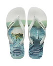 Top Surfer I Flip Flops in White