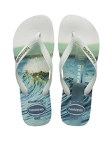 Top Surfer I Flip Flops in White