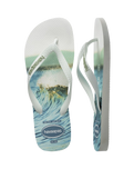 Top Surfer I Flip Flops in White
