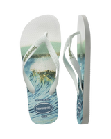 Top Surfer I Flip Flops in White