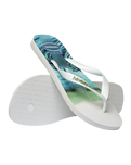 Top Surfer I Flip Flops in White