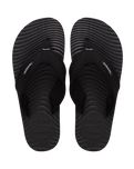 Surfer Coast Flip Flops in New Graphite & Black