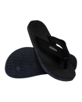 Surfer Coast Flip Flops in New Graphite & Black