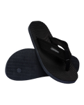Surfer Coast Flip Flops in New Graphite & Black
