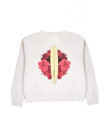 Surfboard Sweatshirt in Bone