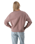 The Born by the Sea Womens Daisy Sweatshirt in Hazy Pink