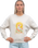 The Born by the Sea Womens Tropical Arch Sweatshirt in Bone