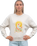 The Born by the Sea Womens Tropical Arch Sweatshirt in Bone