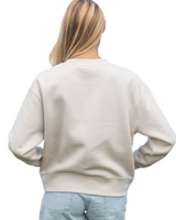 The Born by the Sea Womens Tropical Arch Sweatshirt in Bone