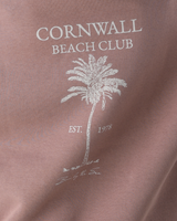 Beach Club Hoodie in Hazy Pink