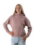 The Born by the Sea Womens Beach Club Hoodie in Hazy Pink