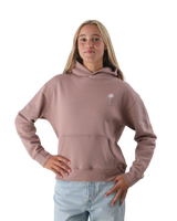 The Born by the Sea Womens Beach Club Hoodie in Hazy Pink