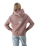 The Born by the Sea Womens Beach Club Hoodie in Hazy Pink