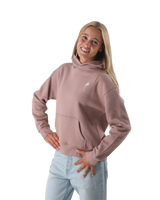 The Born by the Sea Womens Beach Club Hoodie in Hazy Pink