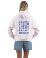 The Born by the Sea Womens Drifter Hoodie in Orchid