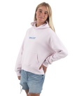 The Born by the Sea Womens Drifter Hoodie in Orchid