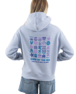 The Born by the Sea Womens Drifter Hoodie in Powder Blue