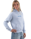 The Born by the Sea Womens Drifter Hoodie in Powder Blue