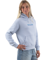 The Born by the Sea Womens Drifter Hoodie in Powder Blue