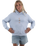 The Born by the Sea Womens Sunrise Hoodie in Powder Blue