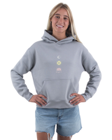 The Born by the Sea Womens Sunrise Hoodie in Storm Grey