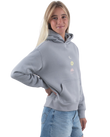 The Born by the Sea Womens Sunrise Hoodie in Storm Grey