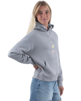 The Born by the Sea Womens Sunrise Hoodie in Storm Grey