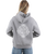 The Born by the Sea Womens Sun Is Hoodie in Storm Grey