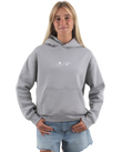 The Born by the Sea Womens Sun Is Hoodie in Storm Grey