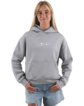 The Born by the Sea Womens Sun Is Hoodie in Storm Grey