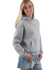 The Born by the Sea Womens Sun Is Hoodie in Storm Grey