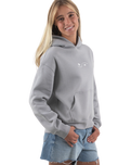 The Born by the Sea Womens Sun Is Hoodie in Storm Grey