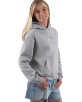 The Born by the Sea Womens Sun Is Hoodie in Storm Grey