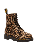 1460 Smooth Mini Leopard Spot Hair On Pascal Boots in Light Tan & Black
