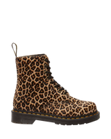 1460 Smooth Mini Leopard Spot Hair On Pascal Boots in Light Tan & Black