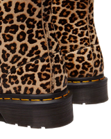 1460 Smooth Mini Leopard Spot Hair On Pascal Boots in Light Tan & Black