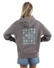 The Born by the Sea Womens Drifter Faded Hoodie in Faded Grey