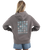 The Born by the Sea Womens Drifter Faded Hoodie in Faded Grey