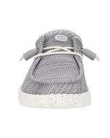 The Hey Dude Shoes Womens Wendy Stretch Sox Shoes in Light Grey