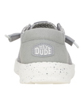 The Hey Dude Shoes Womens Wendy Stretch Sox Shoes in Light Grey