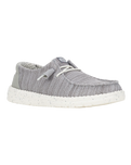 The Hey Dude Shoes Womens Wendy Stretch Sox Shoes in Light Grey