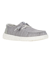 The Hey Dude Shoes Womens Wendy Stretch Sox Shoes in Light Grey