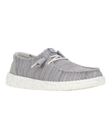 The Hey Dude Shoes Womens Wendy Stretch Sox Shoes in Light Grey