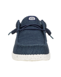 The Hey Dude Shoes Mens Wally Stretch Sox Shoes in Navy