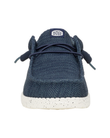 The Hey Dude Shoes Mens Wally Stretch Sox Shoes in Navy
