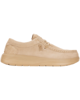The Hey Dude Shoes Mens Wally Comf Suede Shoes in Tan