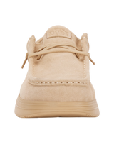 The Hey Dude Shoes Mens Wally Comf Suede Shoes in Tan