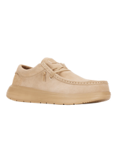 The Hey Dude Shoes Mens Wally Comf Suede Shoes in Tan