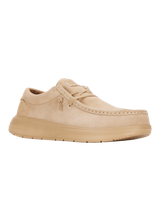 The Hey Dude Shoes Mens Wally Comf Suede Shoes in Tan